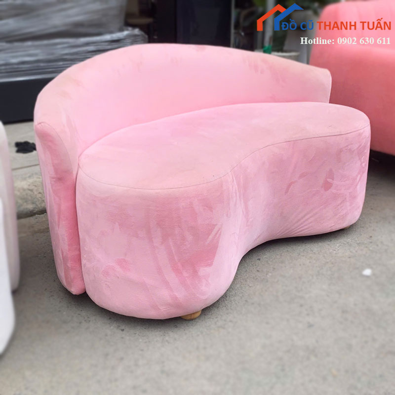 sofa-hat-dau-cu-boc-ni-mau-hong-dang-cong-2 Thanh Lý Đồ Nội Thất Cũ - Chuyên Mua Bán Bàn Ghế Cũ Giá Tốt Nhất