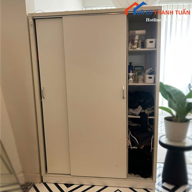 Tủ Áo Cửa Lùa Cũ 1m4 Kèm Kệ
