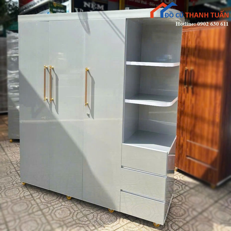 tu-ao-nhua-kem-3-canh-ke-trang-tri-moi-99-co-hoc (7) Tủ Áo Nhựa Kèm 3 Cánh Kệ Trang Trí Mới 99% Có Hộc