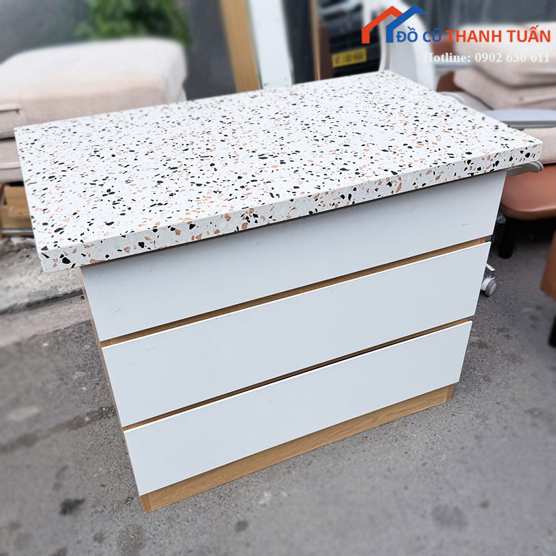 tu-bep-cu-mat-da-terrazzo-hoa-tiet-hien-dai-1 Tủ Bếp Cũ Mặt Đá Terrazzo Họa Tiết Hiện Đại
