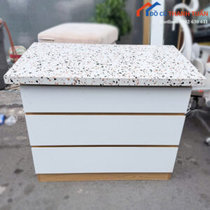 Tủ Bếp Cũ Mặt Đá Terrazzo Họa Tiết Hiện Đại