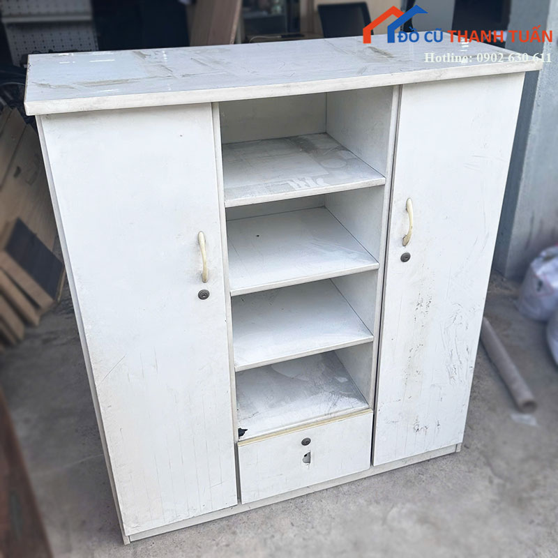 tu-dung-giay-dep-cu-2-canh-kem-ke-2 Tủ Đựng Giày Dép Cũ 2 Cánh Kèm Kệ