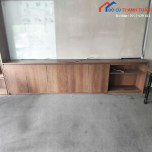 Tủ Hồ Sơ Gỗ Cũ 3m25 Nhiều Ngăn Lưu Trữ
