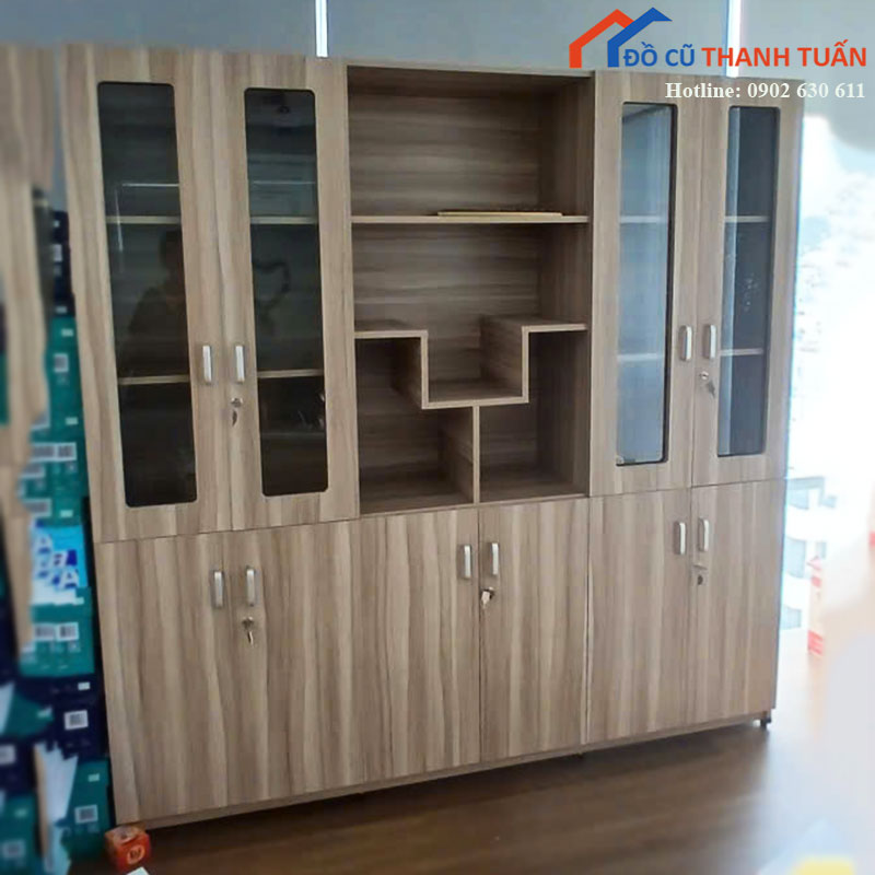tu-ho-so-van-phong-cu-2m-canh-kinh-2 Tủ Hồ Sơ Văn Phòng Cũ 2m Cánh Kính