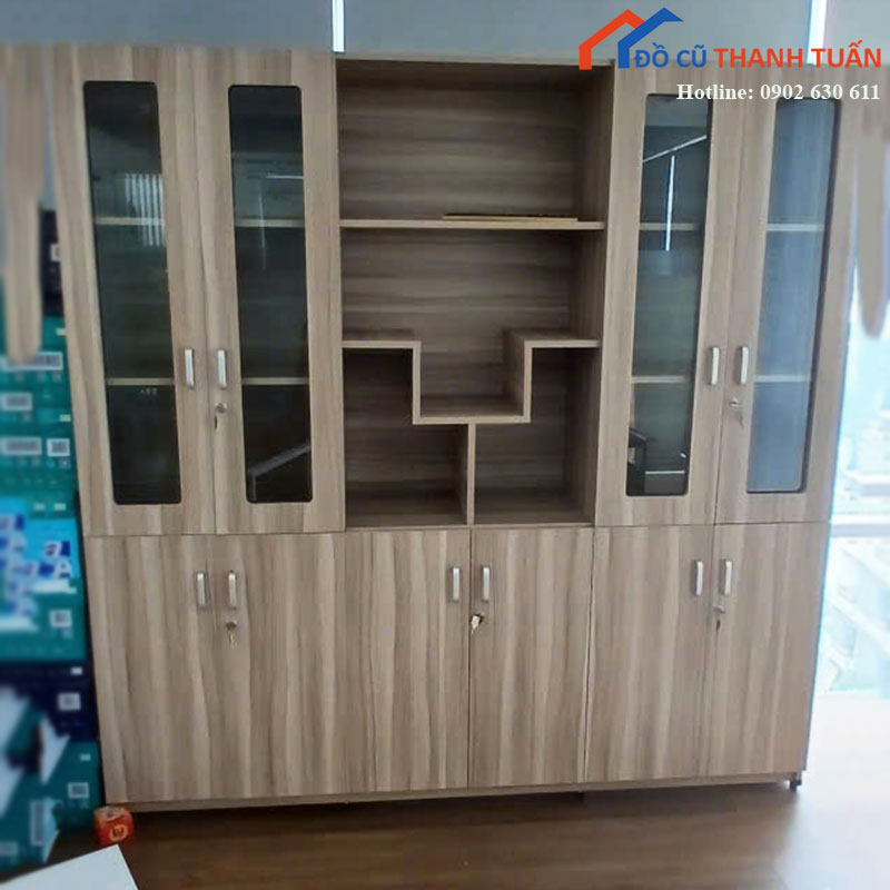 Tủ Hồ Sơ Văn Phòng Cũ 2m Cánh Kính