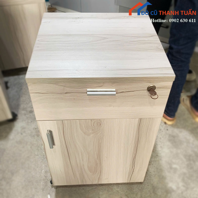 Tủ Hộc Di Động Cũ 1 Ngăn Kéo 1 Cánh Có Khóa