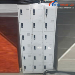 Tủ Locker Sắt Cũ 18 Ngăn Có Khóa Riêng