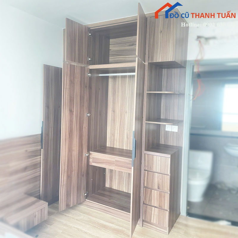 tu-quan-ao-am-tran-cu-kem-ke-va-hoc-ben-hong-5 Tủ Quần Áo Âm Trần Cũ Kèm Kệ Và Hộc Bên Hông