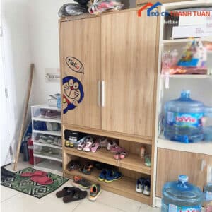 Tủ Quần Áo Cũ 2 Cánh Kèm Kệ Để Giày