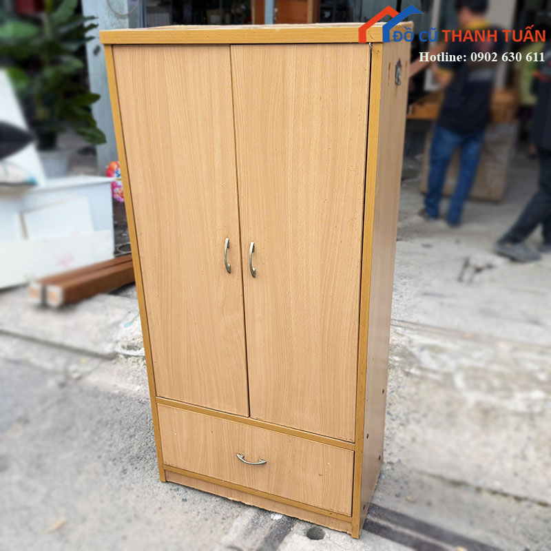 tu-quan-ao-cu-2-canh-van-go-co-ngan-keo-3 Thanh Lý Đồ Nội Thất Cũ - Chuyên Mua Bán Bàn Ghế Cũ Giá Tốt Nhất