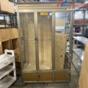 Tủ Quần Áo Cũ 3 Cánh Kính 1m9 Có Ngăn Tủ Dưới