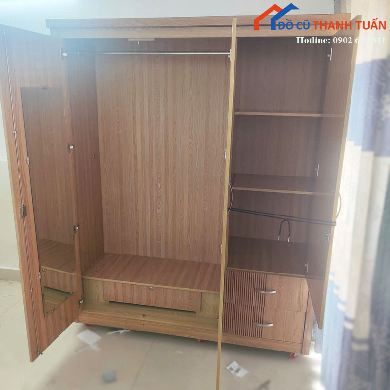 tu-quan-ao-cu-4-canh-ngang-1m6-moi-90-1 Thanh Lý Đồ Nội Thất Cũ - Chuyên Mua Bán Bàn Ghế Cũ Giá Tốt Nhất
