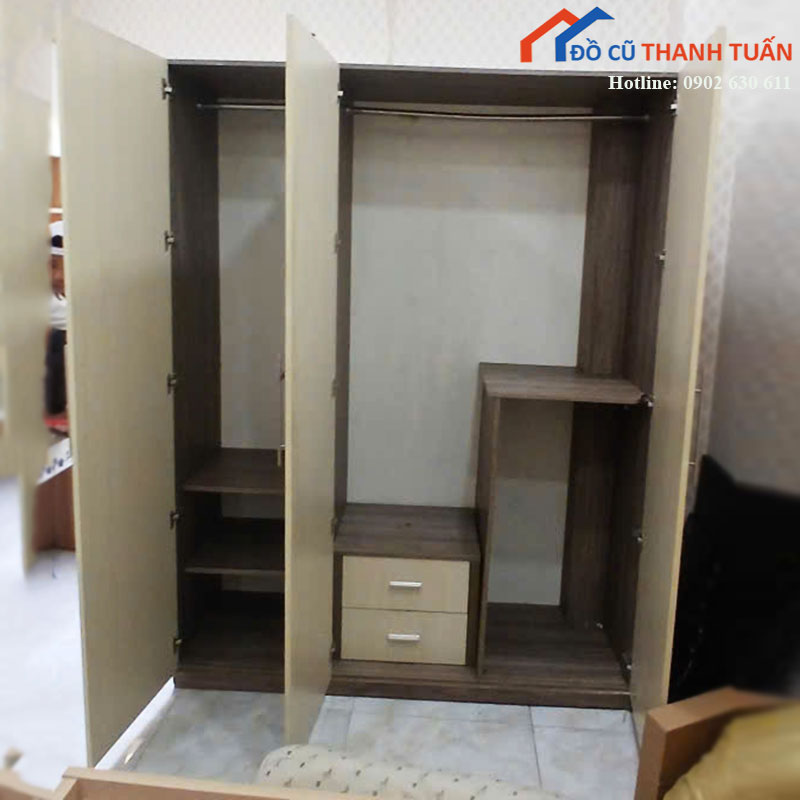 tu-quan-ao-cu-go-cong-nghiep-co-ngan-keo-2 Tủ Quần Áo Cũ Gỗ Công Nghiệp Có Ngăn Kéo