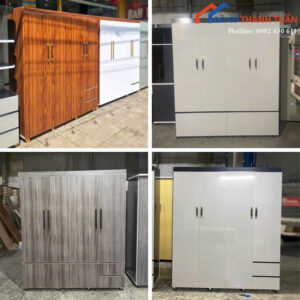 Tủ Quần Áo Nhựa 4 Cánh Mới 99% Nhiều Ngăn (Nhiều Mẫu)
