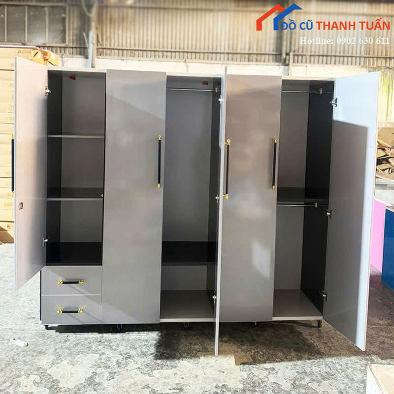 tu-quan-ao-nhua-dai-loan-5-canh-moi-99-co-ngan-keo (1) Tủ Quần Áo Nhựa Đài Loan 5 Cánh Mới 99% Có Ngăn Kéo