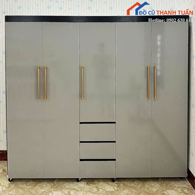 tu-quan-ao-nhua-dai-loan-5-canh-moi-99-co-ngan-keo (3) Tủ Quần Áo Nhựa Đài Loan 5 Cánh Mới 99% Có Ngăn Kéo