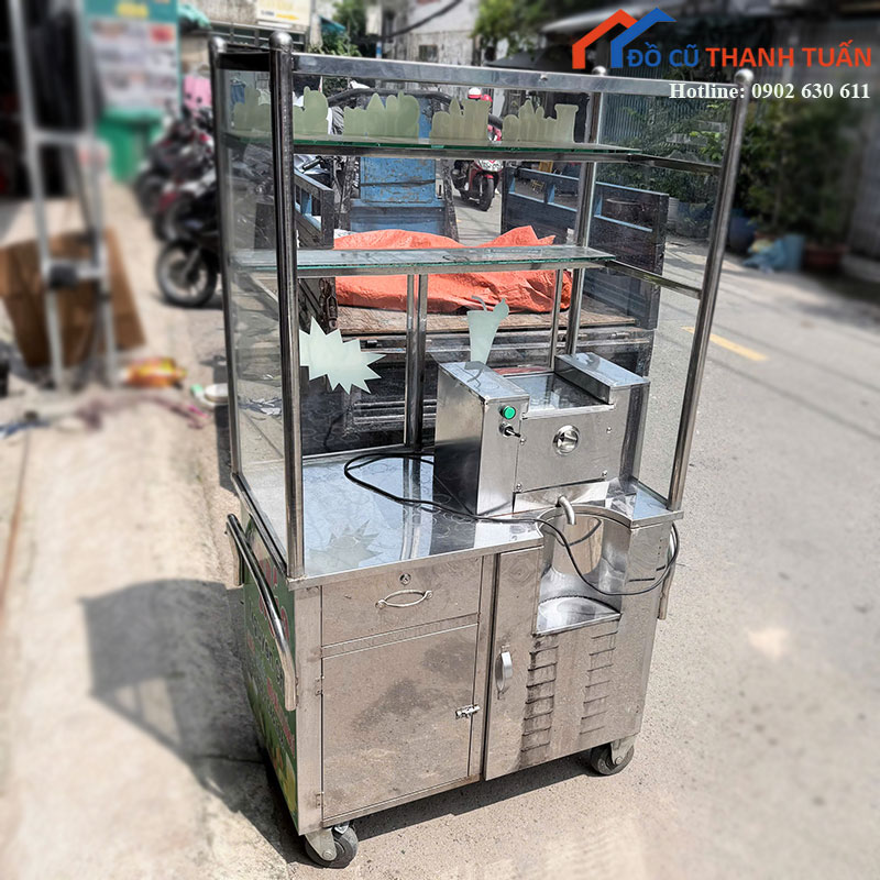 xe-nuoc-mia-cu-inox-co-tu-kinh-trung-bay-1-1 Thanh Lý Đồ Nội Thất Cũ - Chuyên Mua Bán Bàn Ghế Cũ Giá Tốt Nhất