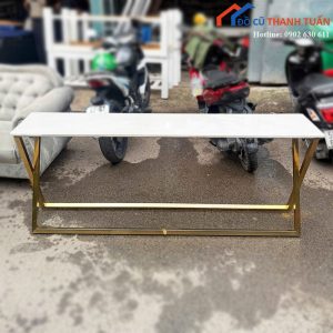 Bàn Bar Chân Sắt Mặt Đá 1m83 Mới 90%