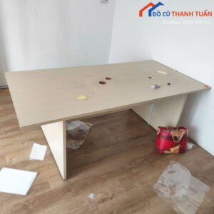 Bàn Họp Cũ 2m Gỗ Công Nghiệp Màu Sáng