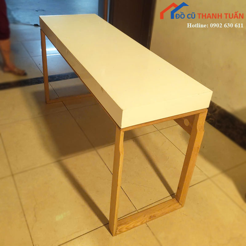 ban-lam-viec-chan-sat-cu-1m5-co-ngan-keo-2 Bàn Làm Việc Chân Sắt Cũ 1m5 Có Ngăn Kéo