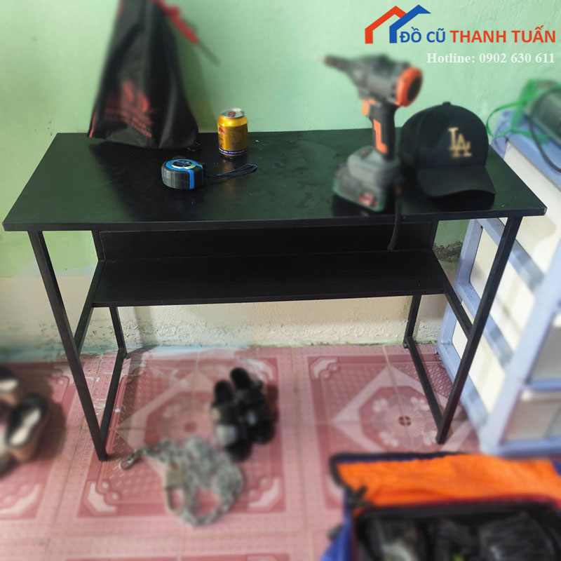 ban-lam-viec-cu-1m-mau-den-chan-sat Bàn Làm Việc Cũ 1m Màu Đen Chân Sắt