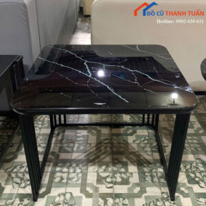 Bàn Sofa Mặt Đá Chân Sắt 60cm Thanh Lý Mới 99%