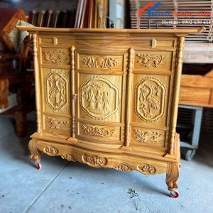 Bàn Thờ Gia Tiên Gỗ Mới 99% Kiểu Dáng Truyền Thống