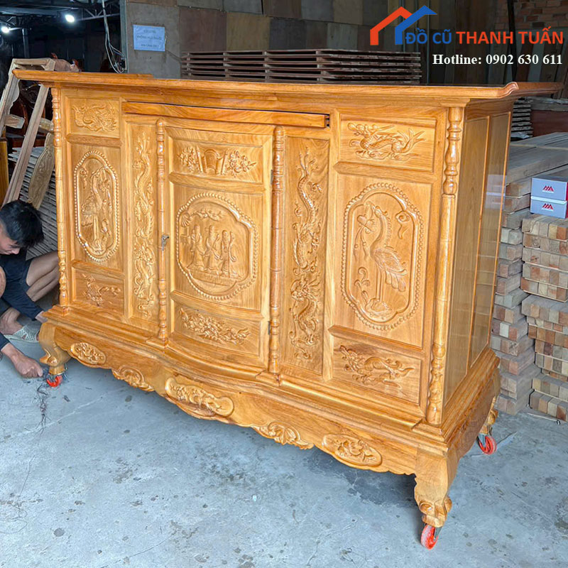 ban-tho-gia-tien-go-moi-99-kieu-dang-truyen-thong (2) Bàn Thờ Gia Tiên Gỗ Mới 99% Kiểu Dáng Truyền Thống