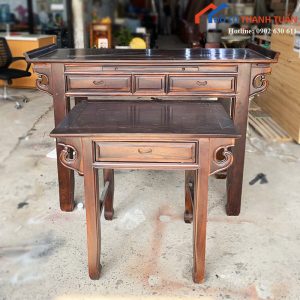 Bàn Thờ Gỗ Tự Nhiên Cũ Kiểu Dáng Truyền Thống