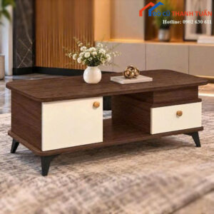 Bàn Trà Sofa Mới 99% Mặt Vân Đá Trắng Hiện Đại
