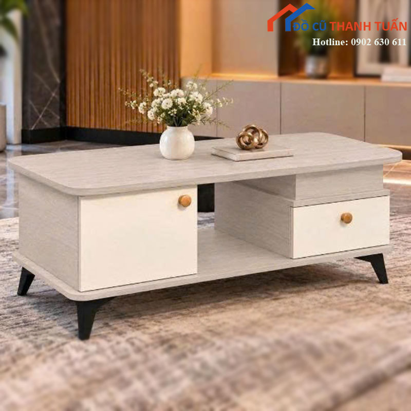 ban-tra-sofa-moi-99-mat-van-da-trang-hien-dai-2 Bàn Trà Sofa Mới 99% Mặt Vân Đá Trắng Hiện Đại