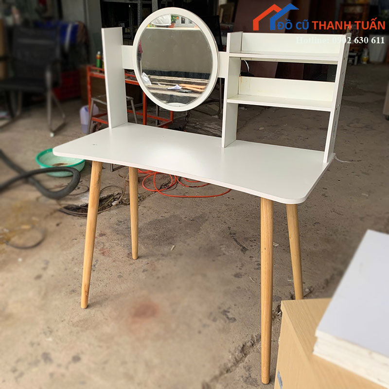 ban-trang-diem-cu-1m-co-guong-tron-kem-ke-2 Thanh Lý Đồ Nội Thất Cũ - Chuyên Mua Bán Bàn Ghế Cũ Giá Tốt Nhất