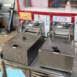 Bếp Chiên Nhúng Điện Cũ Inox 1 Ngăn