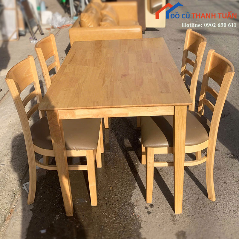 bo-ban-an-go-tu-nhien-4-ghe-cu-2-2 Bộ Bàn Ăn Gỗ Tự Nhiên 4 Ghế Cũ