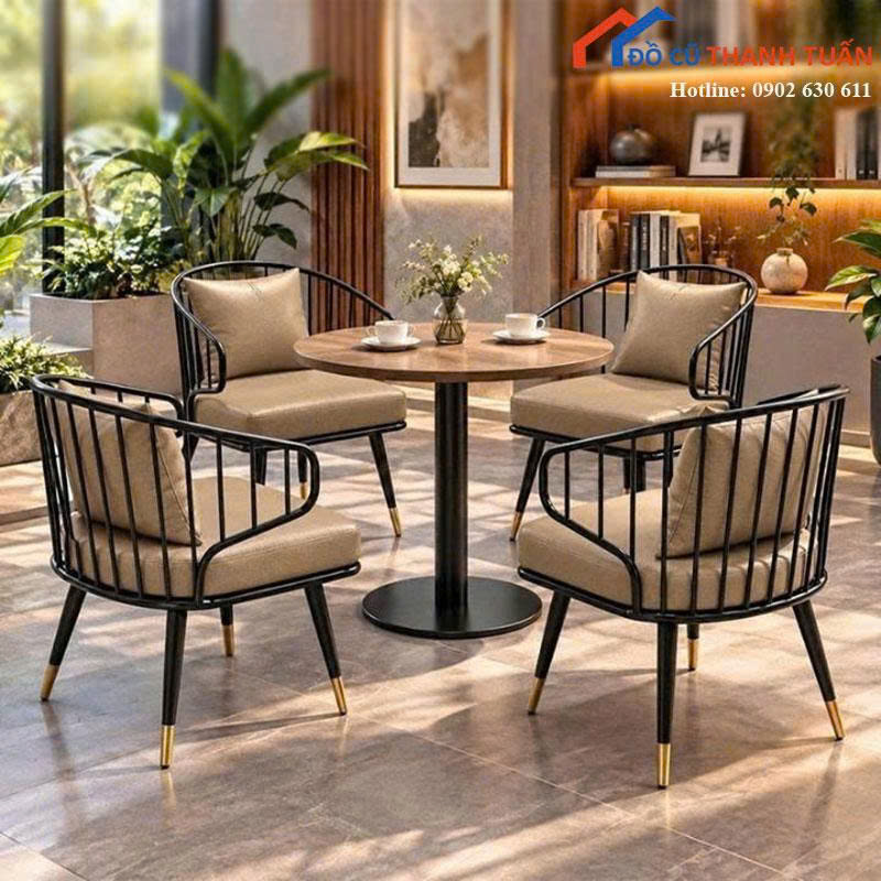 bo-ban-ghe-cafe-moi-99-ghe-khung-sat-uon-cong (11) Bộ Bàn Ghế Cafe Mới 99% Ghế Khung Sắt Uốn Cong