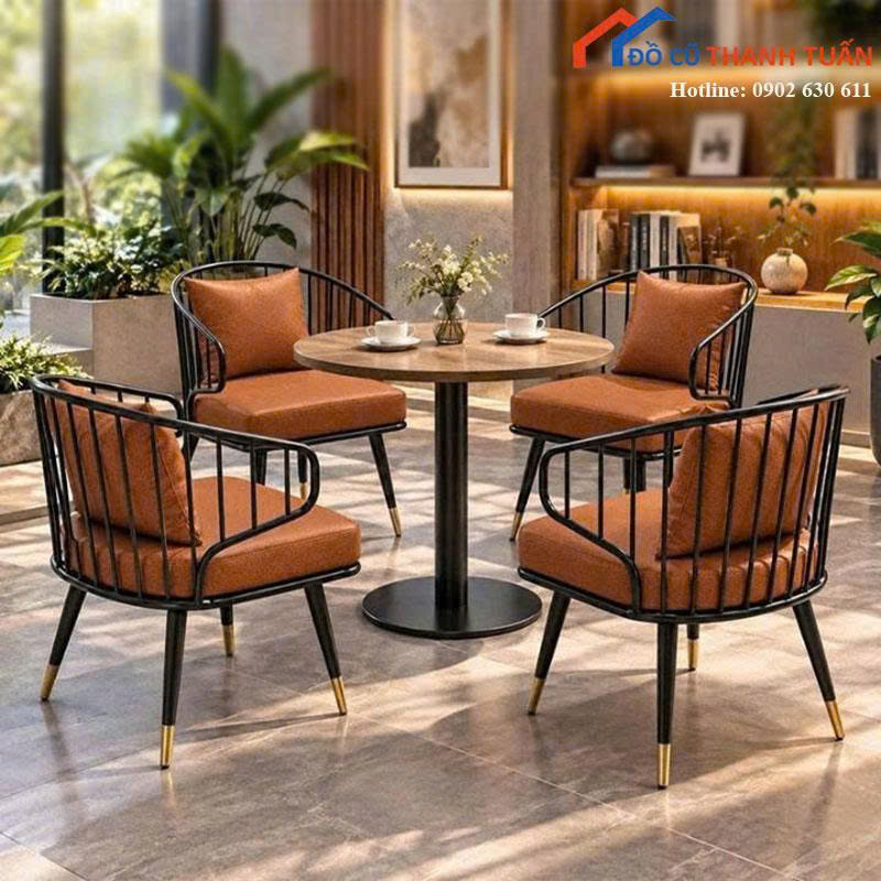bo-ban-ghe-cafe-moi-99-ghe-khung-sat-uon-cong (2) Bộ Bàn Ghế Cafe Mới 99% Ghế Khung Sắt Uốn Cong