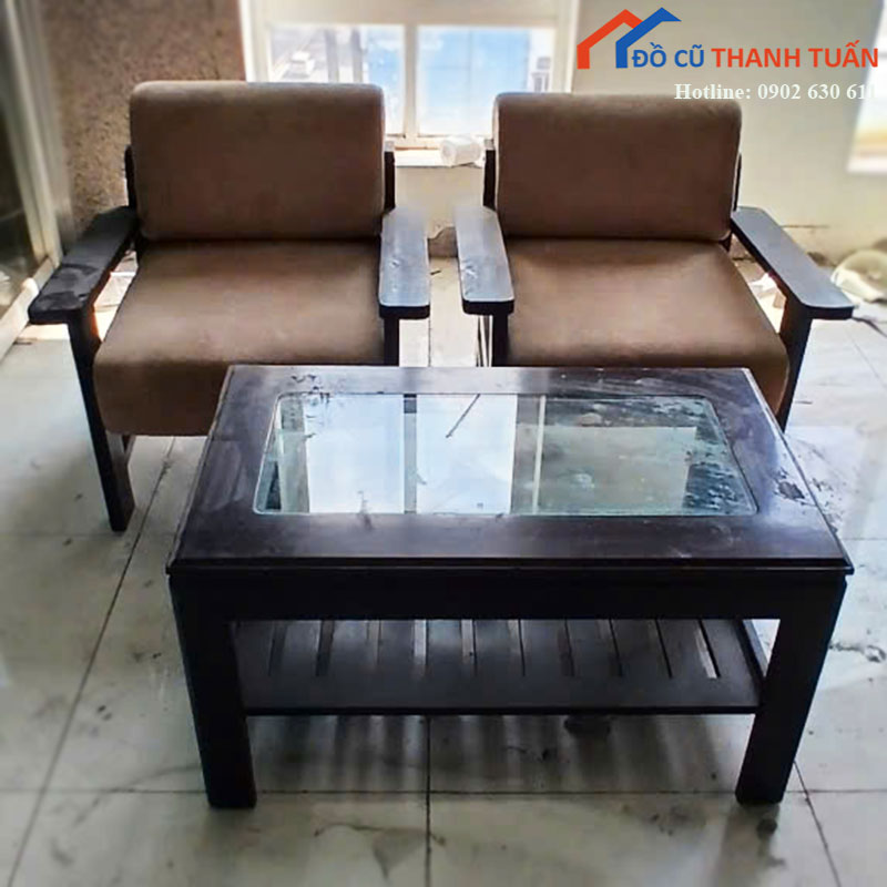 bo-ban-ghe-sofa-cu-2-ghe-don-kem-ban-tra-mat-kinh-2 Bộ Bàn Ghế Sofa Cũ 2 Ghế Đơn Kèm Bàn Trà Mặt Kính