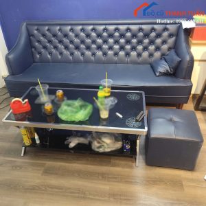 Bộ Sofa Băng Kèm Bàn Và Đôn Đẹp Mới 90%
