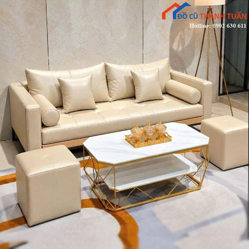 bo-sofa-bang-moi-99-boc-da-co-ban-tra-va-2-don-ngoi-nhieu-mau-6 Bộ Sofa Băng Mới 99% Bọc Da Có Bàn Trà Và 2 Đôn Ngồi (Nhiều Màu)
