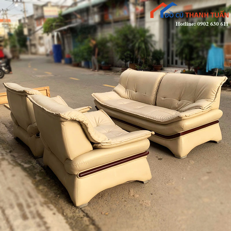 bo-sofa-da-cu-mau-kem-kieu-dang-sang-trong-1 Thanh Lý Đồ Nội Thất Cũ - Chuyên Mua Bán Bàn Ghế Cũ Giá Tốt Nhất