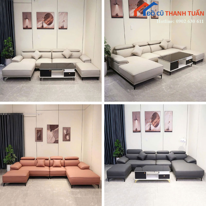 bo-sofa-goc-u-moi-99-boc-da-co-tua-dau-va-ban-tra-nhieu-mau (2) Bộ Sofa Góc U Mới 99% Bọc Da Có Tựa Đầu Và Bàn Trà (Nhiều Màu)