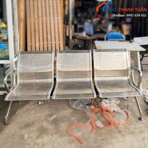 Ghế Băng Chờ Inox 3 Chỗ Cũ
