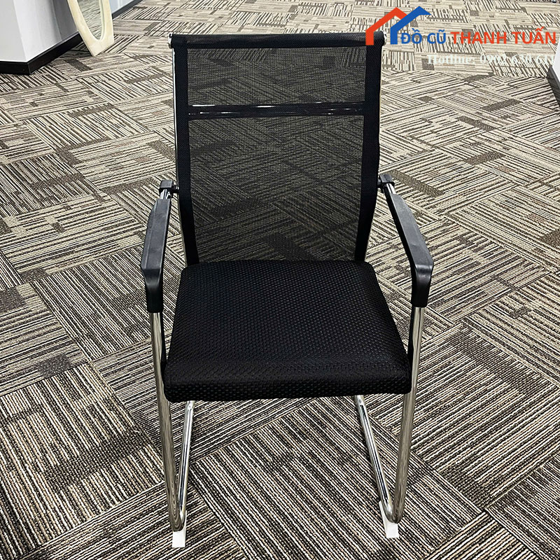 ghe-chan-quy-cu-lung-luoi-den-tay-vin-nhua-2 Ghế Chân Quỳ Cũ Lưng Lưới Đen Tay Vịn Nhựa