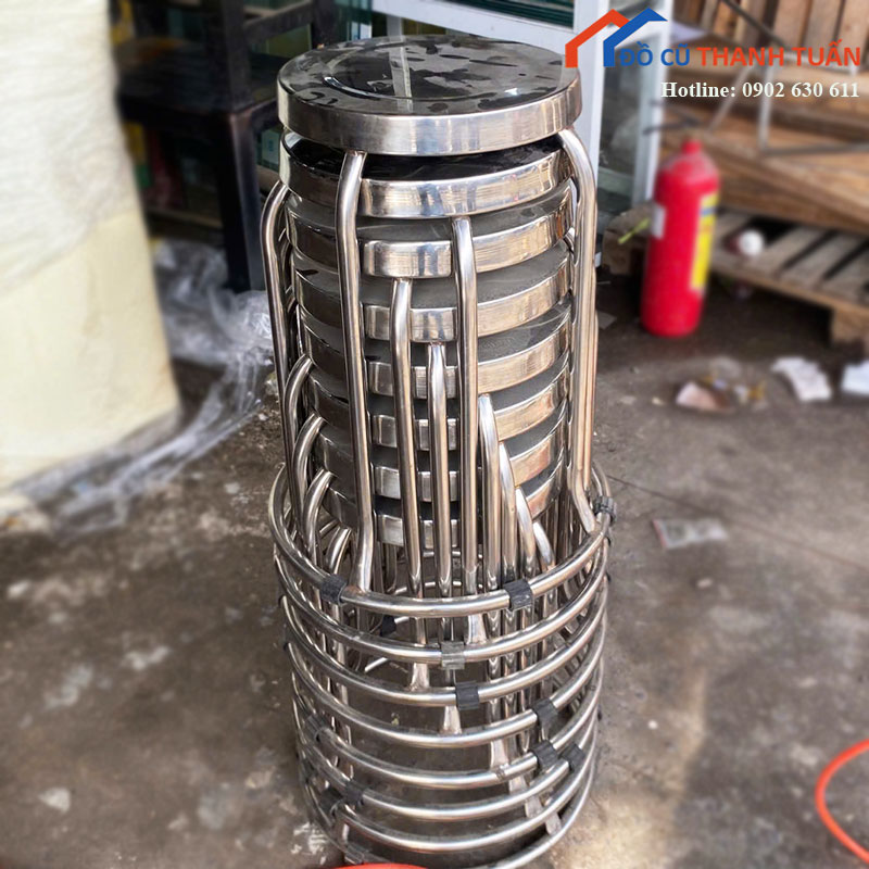 ghe-don-inox-tron-moi-90-2 Ghế Đôn Inox Tròn Mới 90%