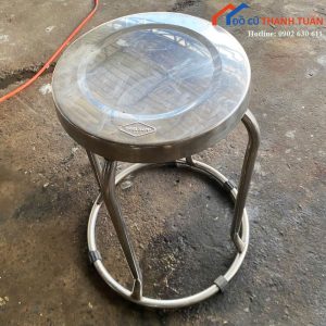 Ghế Đôn Inox Tròn Mới 90%