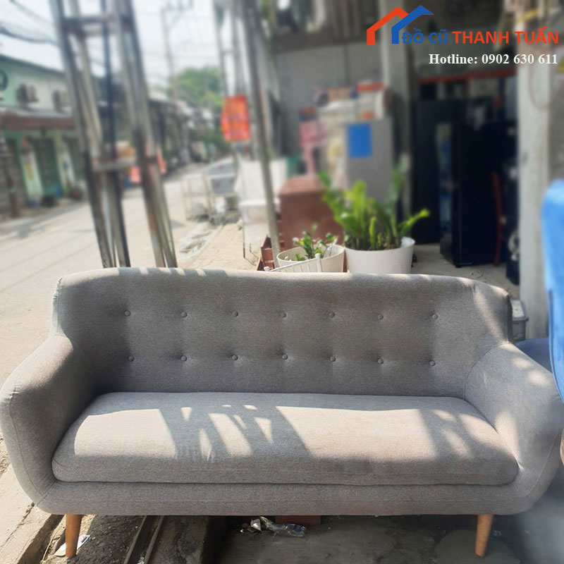 Ghế Sofa Băng Dài Cũ Bọc Nệm Êm Ái