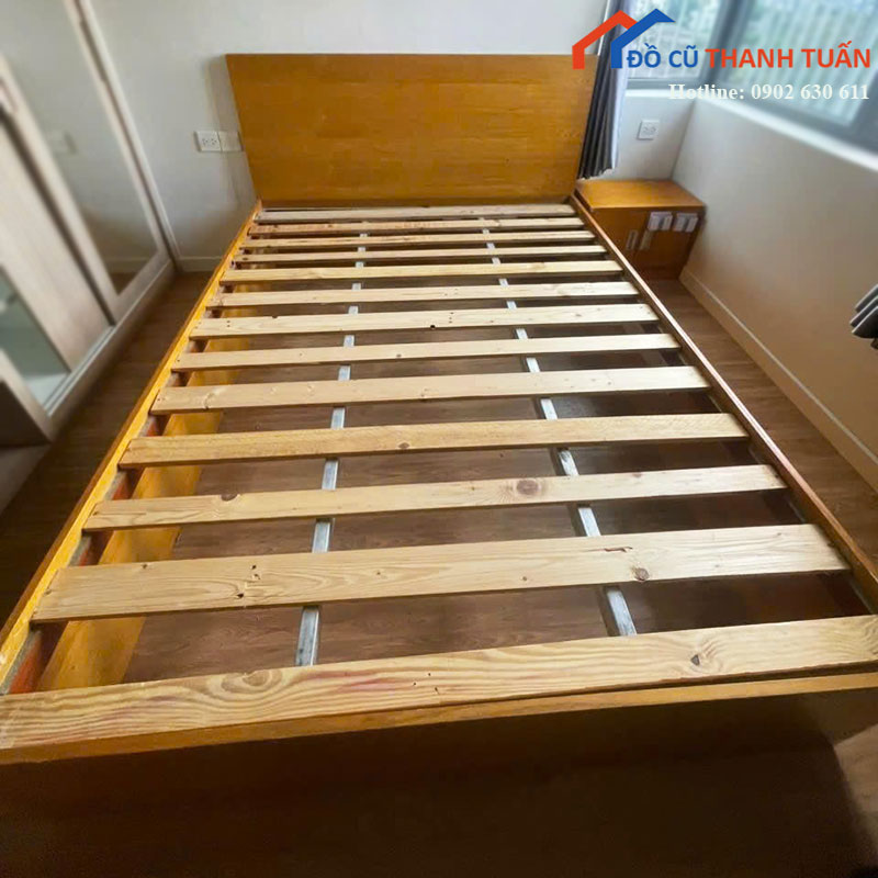 giuong-go-cu-co-dat-thanh-chac-chan-nhieu-kich-thuoc-1 Giường Gỗ Cũ Có Dát Thanh Chắc Chắn (Nhiều Kích Thước)