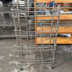 Kệ Chén Dĩa Inox 4 Tầng Thông Thoáng