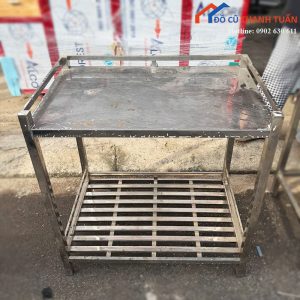 Kệ Inox Cũ 2 Tầng Bền Đẹp