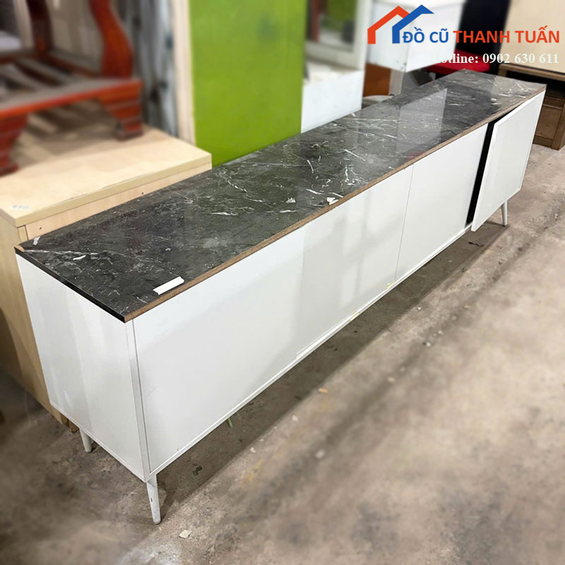 ke-tivi-cu-mau-trang-mat-van-da-2m3-2 Thanh Lý Đồ Nội Thất Cũ - Chuyên Mua Bán Bàn Ghế Cũ Giá Tốt Nhất